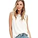 Produktbild OSYARD Damen Chiffon Spitze ärmelloses Shirt Bluse Casual Tank Tops(EU 40/M, Weiß)