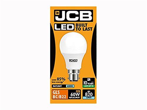 JCB LED 8.5 Watt Bayonet Cap GLS Lamp Daylight 6500K 8.5W Replacement BC B22 LED Bulb