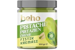 ASRINFOOD Natürliche Pistaziencreme aus Premium Pistazien | 200 g | Für Dubai-Schokolade & alle Gerichte | Pistazienpaste & Pistazienmus | Ohne Palmöl & Glukose | pistachio cream (1 Stück)