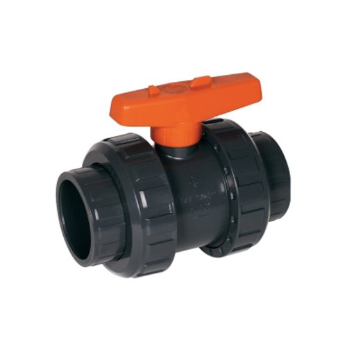 2-Wege Kugelhahn mit PVC Klebeanschluß - Ø 50 mm von Praher