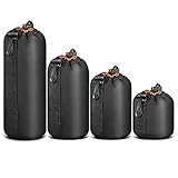 DICKES NEOPREN & WEICHES FLEECE - Mit einer Gesamtstärke von 5mm (Neoprene + Fleece) bieten Lens-Aid Objektivbeutel einen optimalen Schutz für Ihre teuren Objektive! Außen schützt das Neopren effektiv vor harten Stößen, während flauschiges Fleece innen für eine extra weiche Lagerung sorgt und Kratzer verhindert. Außerdem erleichtert es das Einführen und Herausholen des Inhalts.