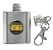 Price comparison product image THX 138 Car Plate Metal Miniature Flask Keyring