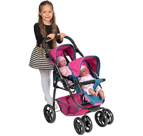 double buggy dolls pram
