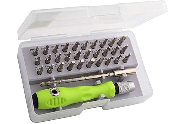Tec Tavakkal 32 in 1 Interchangeble Multipurpose Mini Screwdriver Set Magnetic Slot Wrench Bits Repair Tools Kit Set Combination Screwdriver Set for Home Appliance,Laptop,Mobile,Computer