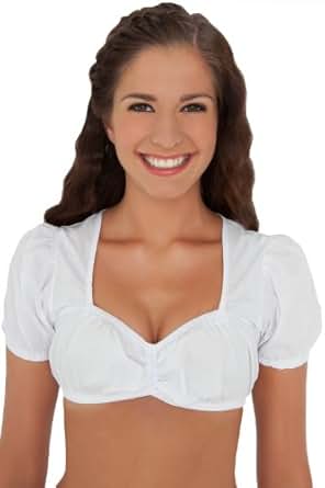 Dirndlbluse, weiß, Trachtenbluse, Dirndl Bluse