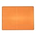 Produktbild Erstklassige große orange Silikon Teigroller Backmatte mit Maßtabelle und Führungsringen 28.8x25.8cm von Kurtzy TM