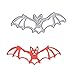 Produktbild Katc Schön Weihnachten Karte Deko Stanzschablonen, Kreativ Schneiden Schablonen für DIY Scrapbooking Album, Metall Lesezeichen als Geschenk fuer Freunde(Halloween Big Bat)
