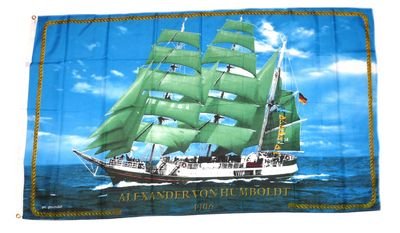 Preisvergleich Produktbild Fahne / Flagge Alexander von Humboldt NEU 90 x 150 cm