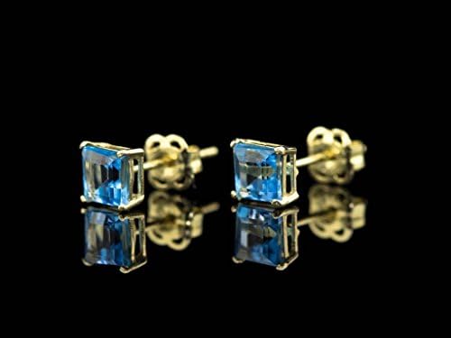 Sparkling Princess - Ear Studs Set in 9ct Gold (Made to Order)