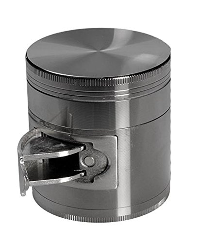 Grinder 4-tlg. mit Auswurf grau