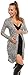 Happy Mama. Women's Maternity Jersey Cocoon Cardi Coat Jacket Patches. 286p (White Leopard, UK 14/16)