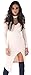 Price comparison product image ALAIX Sexy Fashion Womens Deep V-neck Club Dresses Irregular Hem Long sleeve White-L