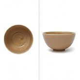 3'l&uuml; Karamel Kahve Seramik Kase Seti, &Ouml;zel &Ccedil;atlak Dokulu (Crackle) Tasarım &Ccedil;erezlik ve Sosluk, Modern Stoneware Kahvaltılık S