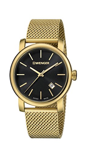 Wenger Reloj Analogico para Hombre de Cuarzo con Correa en Acero Inoxidable 01.1041.115