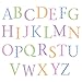Childrens Alphabet Wall Stickers, 26 stickers A-Z, Harlequin Pastels