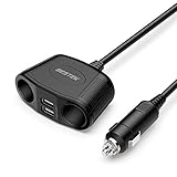 2 USB-Ports mit dem gesamten Ausgang: 2.1A, 5V DC, einwandfreie Aufladung für iphone, Android MP3, Digitalkameras oder ein Tablet.