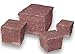 Produktbild Hamann Mercatus GmbH Sandstein Pflaster - Farbe Wine Red 6x6x4/6 cm 1000 kg - Natursteinpflaster für individuelle Weggestaltung für den Garten und auf der Auffahrt