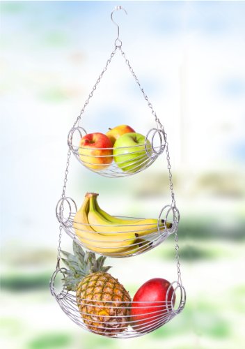 Wenko 2350100 Haenge-Etagere – 3-teilig, Metall, 20,5 x 73 x 33 cm, silberfarbe - 2