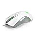 Produktbild Combaterwing CW10 4800 DPI Wired Gaming Maus Mäuse 7 Tasten Design 6 Breathing LED Farben ändern High Precision für Gamer PC MAC (Weiß)