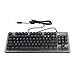 Produktbild Funnyrunstore K005-87RGB Home Office Professionelle Volle Tastatur Mit Musik Lichteffekt RGB 87 Tasten Mechanische Verdrahtete Tastatur (pistolenfarbe)