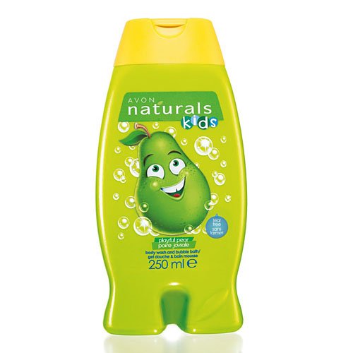 Avon Naturals Kids Body Wash and Bubble Bath, Playful Pear 250 ml