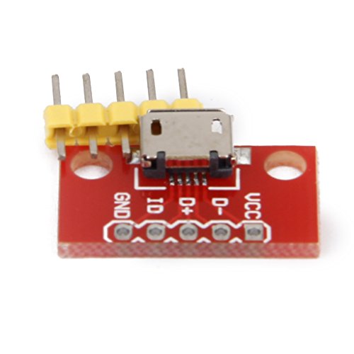 Gazechimp Micro-B USB Breakout Board Phone Power charging converter Module Rot - 4