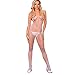 Produktbild Clearance Sexy Damen-Unterwäsche, im Schritt offen, Fischnetz, Bodystocking, in den Größen S, M, (34-42), FH46 White, UK 12-22