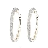 Damen Ohrringe Schmuck Ohrstecker Stecker DAY.LIN 1 Paar Frauen Legierung Schleifen Arenaceous Annulus Dangle Ohrringe Eardrop Schmuck (Silber)