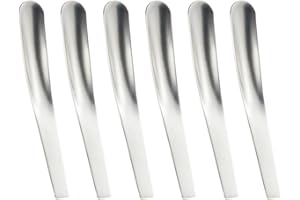 UPKOCH di cucchiaini caffè piatti in acciaio inox, 6 cucchiai dessert cucchiaini per antipasto, multifunzione, per caffè, cibo e cucina bar (argento)