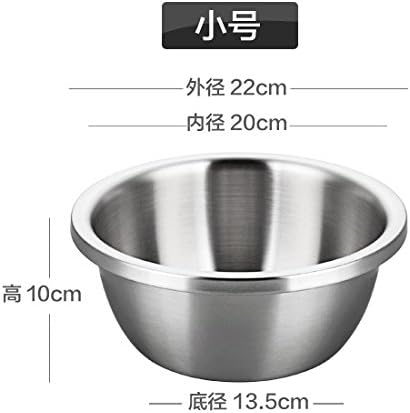 304 Stainless Steel Basin deepening soup basin and sink kitchen baking tub thick whisk, wash their dishes, pots of small 22cm