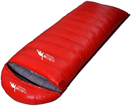 emansmoer Water-resistant Outdoor Duck Down Portable Rectangular Sleeping Bag for Camping Hiking Trekking Travelling