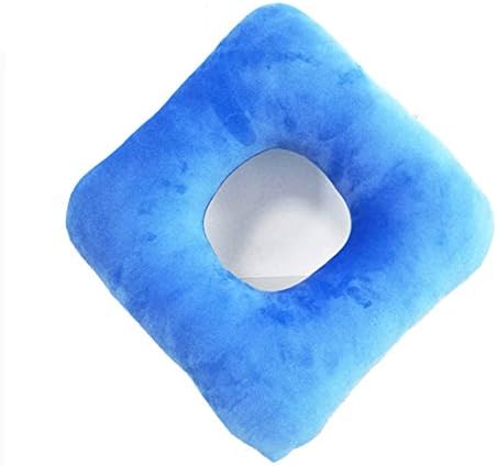 HGCK Square Anti Decubitus Cushion Coccyx Pillow For Car Seat Office Breathable For Sciatica Tailbone Pain Relief Crystal Velvet 35X35cm