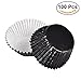 Produktbild ROSENICE Muffin Förmchen verdickte Aluminium Folie Kuchen Muffin Form für Baken 100pcs(schwarz)