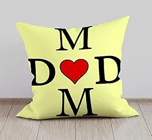 DreamVio Soft Fabric Cushion, Pillow for World's Best Mom,Pyari Mumma,Mummy,Gifts for Mom,Grandma on Birthday's & Mother's Day Color : Yellow Size : 12 x 12 Inch Design 9