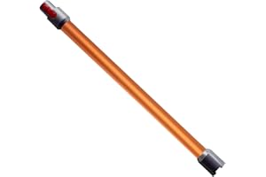 QINU Tube Extension pour Dyson Aspirateur,Tube Extension pour Dyson V8,Tube Libération Rapide Rechange pour Dyson V15,Tube Télescopique Tige Rigide Rallonge Accessoires pour Dyson V7 V8 V10 V11 V15(orange)