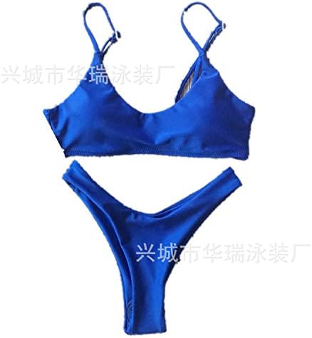 JhyFashion Women's Swimming CostumeOne Piece Swimsuit Bathing Suit Bikini One-Piece Swimsuit Cross Ladies Swimwear Backless Sexy,Light Green,XL