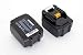 Produktbild INTENSILO 2X Li-Ion Akku 2500mAh (14.4V) für Elektrowerkzeug Werkzeug Powertools Makita BDF343RHJ, BDF440, BDF440SFE, BDF440Z, BDF441, BDF441RFE