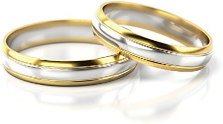 Weddingrings White Gold / Yellow Gold 750_PD155_S-761