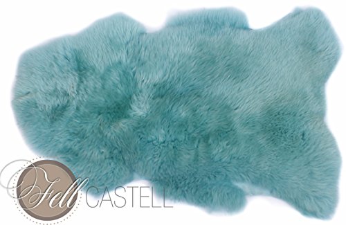 Lammfell | Schaffell türkis hell Türkis hell 110 cm - 2