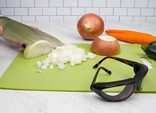 RSVP Onion Goggles w/ Case Tear Free Anti Fog Chopping Grilling TORTOISE SHELL - 2