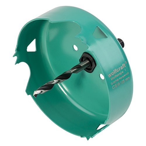 Wolfcraft Carbonstahl-Lochsäge, Durchmesser 105 mm, 1 Stück, 5972000