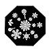 Born Pretty 1pc Nail Art Stamp Template Cute Snowflake Design QA58