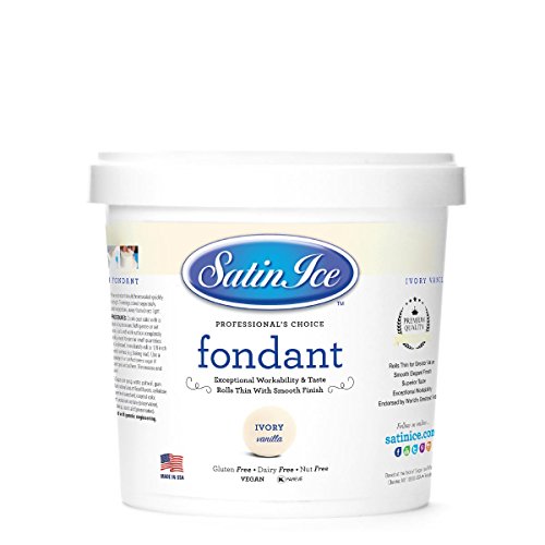 Satin Ice Rolled Fondant - Ivory - Vanilla - 2 lb