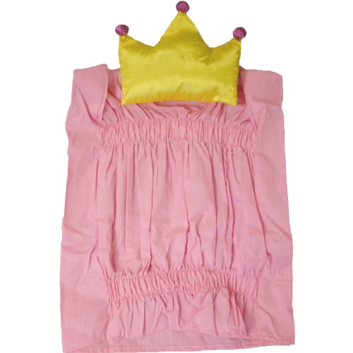 Eduplay Stuhlhusse Prinzessin, pink mit Krone & Herz Motiv - 2