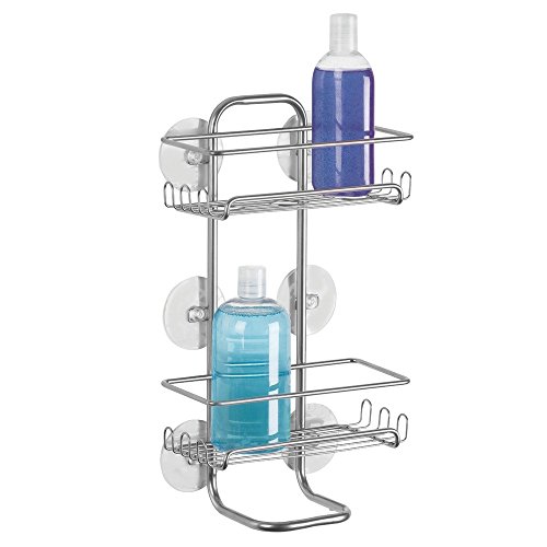 InterDesign 60456EU Classico Duschregale mit Saugnäpfen Jumbo, silberfarben - 3