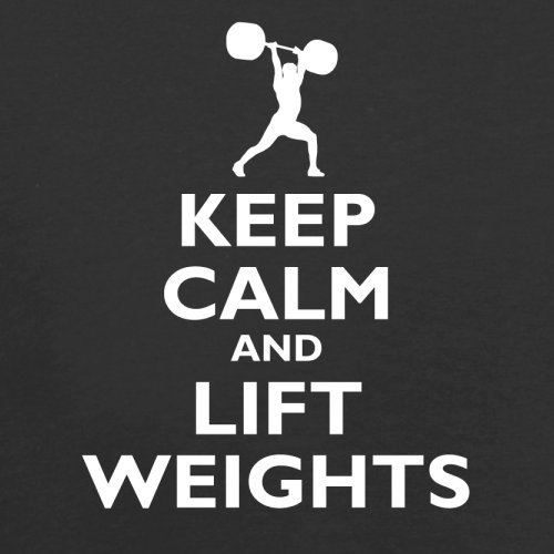 Keep Calm and lift Weights – Dekokissen 41 x 41 cm – Schwarz - 2