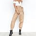Produktbild Swallowuk Damen Mode Pumphose Hippie Haremshose Sommerhose Tanzhose Baggy Hosen (M, Khaki)