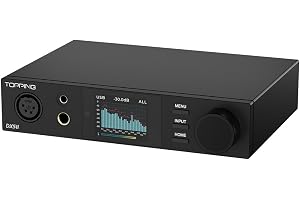 Topping DX5 II helt symmetrisk DAC och hörlursförstärkarkombination, dubbel ES9039Q2M DSD512 PCM768kHz LDAC-avkodarförstärkare