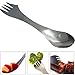 Produktbild XWB 3 in 1 Ultraleicht Titan Spork Camping Wandern Combo Reise Gadget Löffel Gabel Messer Besteck Wandern Backpacking Portable Utensilien Kit