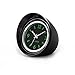Produktbild ALLOMN Hohe Genauigkeit Auto Armaturenbrett Uhr Klassische Tabelle Mini Quarzuhr Auto Bord Kleine Runde Luminated Uhr (Schwarz)